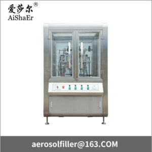Automatic crimping and gas filling machine