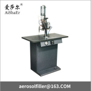 Semi-automatic mini aerosol liquid filling machine