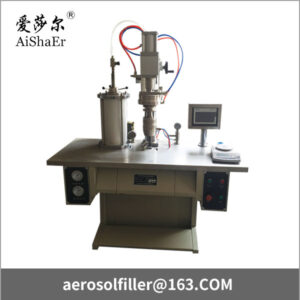 Semi-automatic under cap aerosol filling machine